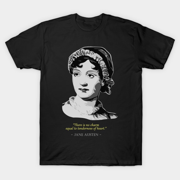 Jane Austen Quote T-Shirt by Nerd_art